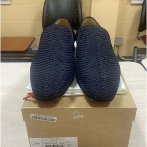 Christian Louboutin Black/Blue Loafer, size 45 (US 12)